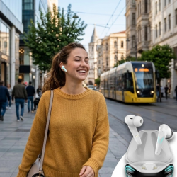 Mey İthalat® Bluetooth Oyuncu Kulaklığı Kablosuz Kulaklık iPhone 11 iPhone 13 Samsung S23 Xiaomi Redmi Note 12 Uyumlu