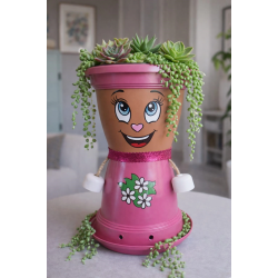 Mey İthalat® BONCUK HANIM VİLLA DEKORATİF SAKSI 1.7 Litre