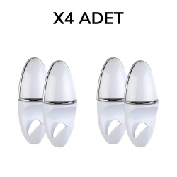 Mey İthalat®  Bornoz Askısı Lüx Milenyum Bornozluk 2 Adet Banyo Bornoz Askılığı