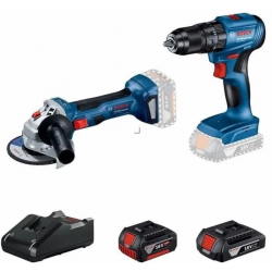 Mey İthalat® Bosch GWS 180-LI + GSB 185 Akülü Taşlama ve Darbeli Matkap Seti