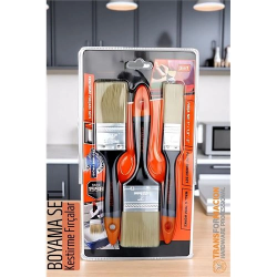 Mey İthalat® Boyama Fırça Seti - 3 lü Boya Fırça Seti 721860