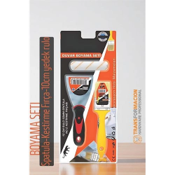 Mey İthalat® Boyama Seti - Spatula - Kestirme Fırça - 10cm yedek rulo 721856