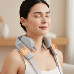 Mey İthalat® Boyun Masaj Aleti Biyonik Yoğurma Teknolojili 1800mAh Şarjlı