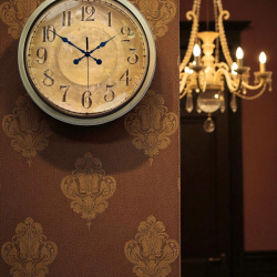 Mey İthalat® Bronz Nostalji 40 Cm Metal Eskitme Duvar Saati