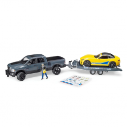 Mey İthalat®  Bruder Ram 2500 Pickup Ve Roadster Yarış Arabası BR02504