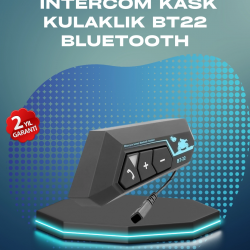 Mey İthalat® BT22 Kask Bluetooth Kulaklık Su Geçirmez Motosiklet İletişim Sistemi
