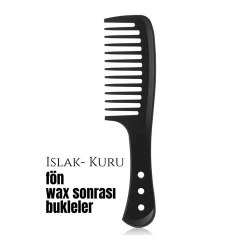 Mey İthalat® Bukleli Saç Fön Wax Sonrası Tarak Karbon Nano Absolute Professional 720622