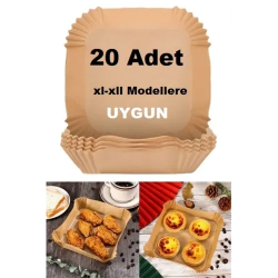 Mey İthalat® Büyük Boy Air Fryer Fritöz Pişirme Kağıdı 20 Adet
