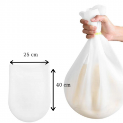 Mey İthalat®  Büyük  Hamur Torbası  Silikon Şeffaf Hamur Yoğurma Torbası Ekmek Makarna Mantı  Hamuru Kolay