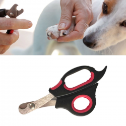 Mey İthalat® Büyük Irk Köpek Kedi Çelik Uçlu Evcil Hayvan Tırnak Makası Pati Bakım Aleti Ergonomik Kaymaz