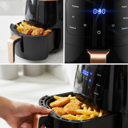 Mey İthalat® Büyük Kapasiteli Air Fryer Aile Boyu Pişirme ve Kolay Temizlik
