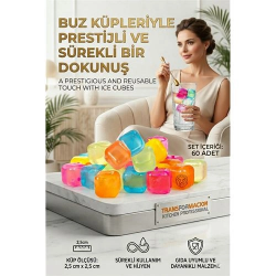 Mey İthalat® Buz Küpü Sürekli Kullanım 60 ADET Nordgröna 719901