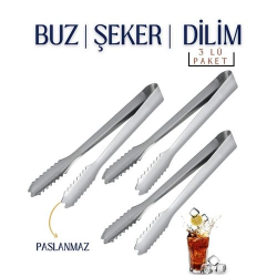 Mey İthalat® Buz Maşası Tiffany Design 3 lü PAKET 718712