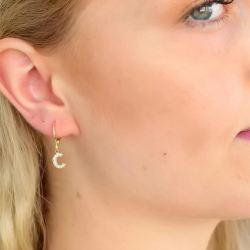 Mey İthalat® C Harf Bayan Küpe