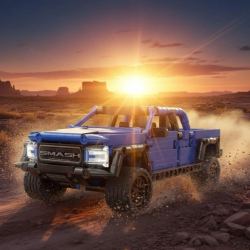 Mey İthalat® C52029W CADA MAVİ ARAZİ ARACI 390 PARÇA BLOCK OYUNCAK