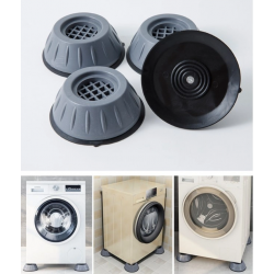 Mey İthalat® Çamaşır Makinesi Titreşim Engelleyici Stoper GRİ 4 lü Set