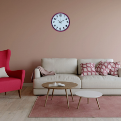 Mey İthalat® Candy Pembe 36 Cm Dekoratif Duvar Saati