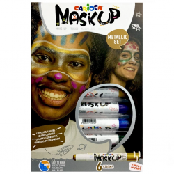 Mey İthalat®  Carioca 6 Gr. 6 Renk Metalik Yüz Boyası 43155
