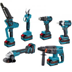 Mey İthalat® Cat Power 1560 Kömürsüz Makine Seti 6 Parça