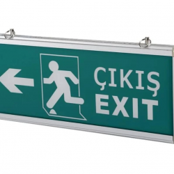 Mey İthalat® Cata 9170 Ledli Exit Çıkış Armatürü 3 Saat Akülü