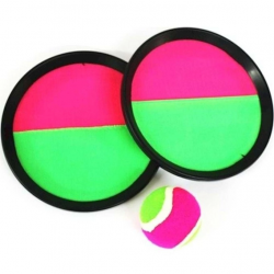 Mey İthalat® Catch Ball Renkli Cırtlı At Yakala Oyunu Attut