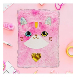 Mey İthalat® CC-9 SENSE PELUŞ KİLİTLİ HATIRA DEFTERİ -BRŞ