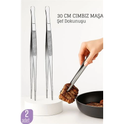 Mey İthalat® Çelik Cımbız Maşa A.Milano Design 2 ADET  719806