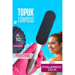 Mey İthalat®  Çelik Topuk Törpüsü - 10 Yedekli Profesyonel Çelik Topuk Törpüsü Solingen Professional 721909