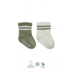 Mey İthalat®   Çemberli Kaymaz Soket Çorap 2'Li BS10125 Nil Ekru