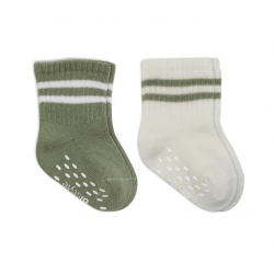 Mey İthalat®   Çemberli Kaymaz Soket Çorap 2'Li BS10125 Nil Ekru