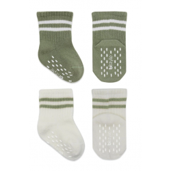 Mey İthalat®   Çemberli Kaymaz Soket Çorap 2'Li BS10125 Nil Ekru