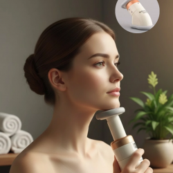 Mey İthalat® Çene ve Boyun Toparlayıcı Egzersiz Masaj Aleti Yaylı Sistemli