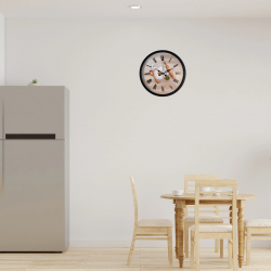 Mey İthalat® Chef Kitchen Siyah 36 Cm Dekoratif Duvar Saati