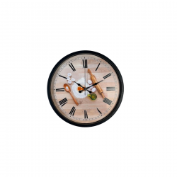 Mey İthalat® Chef Kitchen Siyah 36 Cm Dekoratif Duvar Saati