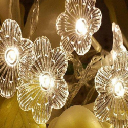 Mey İthalat® Çiçek Desenli 3.5 Metre USB LED Işık – 20 LED’li Dekoratif Ortam Aydınlatması