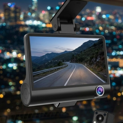 Mey İthalat® Çift Kameralı Araç İçi Kamera Full HD 1080P Gece Görüş ve Park Modlu