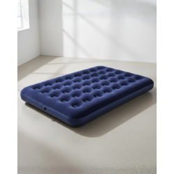 Mey İthalat® Çift Kişilik Şişme Yatak Dayanıklı Vinil Kamp ve Misafir Kullanımına Uygun