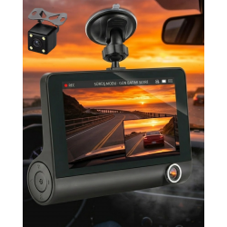 Mey İthalat® Çift Lens Araç Güvenlik Kamerası G Sensörlü Full HD