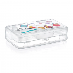 Mey İthalat®  Çift Taraflı Bölmeli Hobi Dikiş Kutusu Ardunio Malzeme Kutusu
