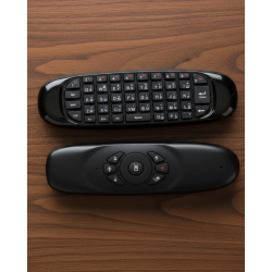 Mey İthalat® Çift Taraflı Hava Mouse Kablosuz Klavye ve Uzaktan Kumanda