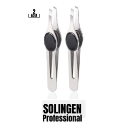 Mey İthalat® Cımbız Kobalt Çelik Kaş Alma Cımbızı Tüy Alma Cımbızı Solingen Professional 2 ADET 718965