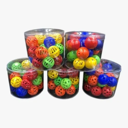 Mey İthalat® Çıngıraklı Kedi Topu 100 Adet