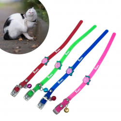 Mey İthalat®  Çıngıraklı Zilli Sevimli Renkli Slikon Kedi Köpek Boyun Tasması