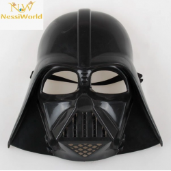 Mey İthalat® Çocuk Boy Yıldız Savaşları Darth Vader Maskesi ve 90 cm Pelerin Seti Siyah