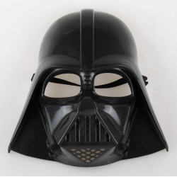 Mey İthalat® Çocuk Boy Yıldız Savaşları Star Wars Darth Vader Maskesi ve 90 cm Pelerin Seti Siyah