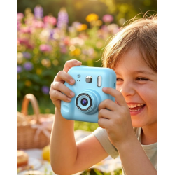 Mey İthalat® Çocuk Kamera Anında Baskı Özellikli 4 Rulo Kağıt ve 5 Kalem Hediyeli