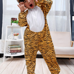 Mey İthalat® Çocuk Kaplan Kostumu - Aslan Kostümü 6-7 Yaş 120 cm