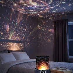 Mey İthalat® Çocuk Odası Yıldız Projektörü Renk Değiştiren Gece Lambası