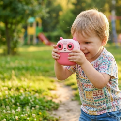 Mey İthalat® Çocuklar İçin Anında Baskılı Kamera 6 Renk Kalem 5 Rulo Kağıt Hediyeli Eğitici Eğlenceli Fotoğraf Makinesi