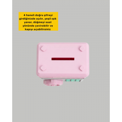 Mey İthalat® Çocuklar İçin Eğitici Elektronik Şifreli Kumbara